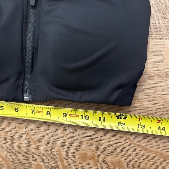 (3) THREE Nike DRI-Fit Shape Support Zip Front Padded Sports Bra Black medium - Picture 13 of 16